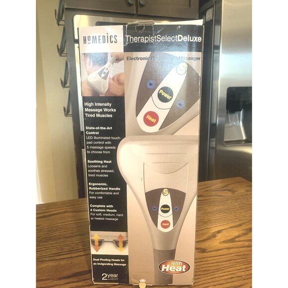 Homedics TherapistSelect Deluxe Electronic Percussion Massager With Heat & Dual - Picture 4 of 6
